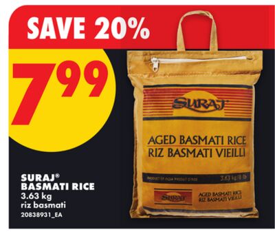SURAJ® BASMATI RICE, 3.63 KG