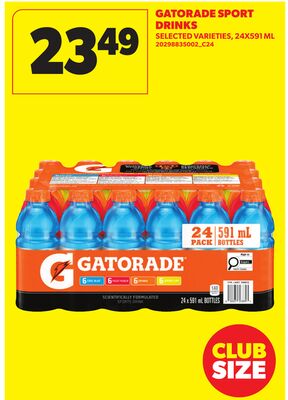GATORADE SPORT DRINKS, 24X591 ML