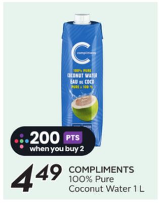 COMPLIMENTS 100% Pure Coconut Water