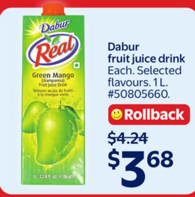 Dabur fruit juice drink