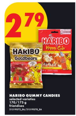 HARIBO GUMMY CANDIES, 170/175 G