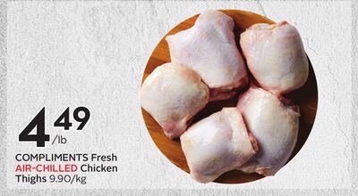 COMPLIMENTS Fresh AIR-CHILLED Chicken Thighs