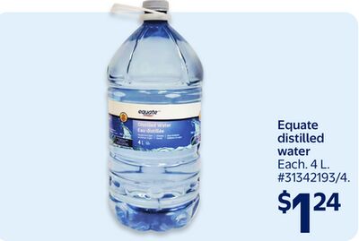 Equate distilled water