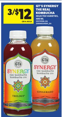 GT'S SYNERGY THE REVELATION KOMBUCHA, 480 ML