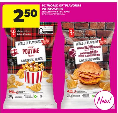 PC WORLD OF FLAVOURS POTATO CHIPS, 200 G