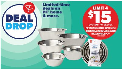PC STAINLESS BOWL SET 5'S
