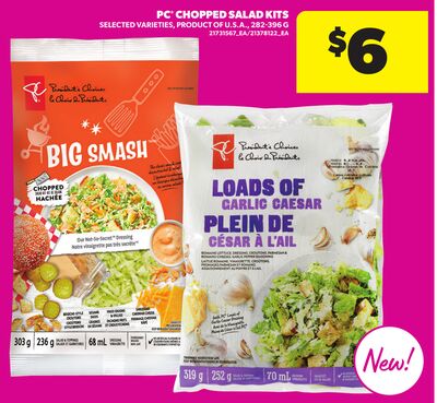 PC® CHOPPED SALAD KITS, 282-396 G