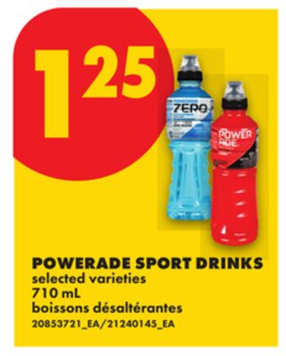 POWERADE SPORT DRINKS, 710 ML