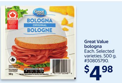 Great Value bologna