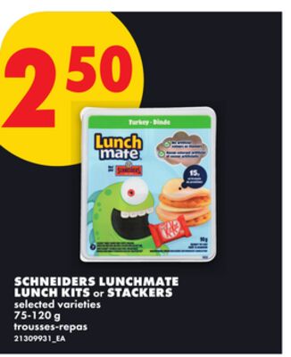 SCHNEIDERS LUNCHMATE LUNCH KITS OR STACKERS, 75-120 G