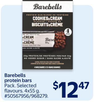 Barebells protein bars