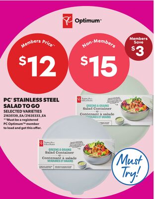 PC® STAINLESS STEEL SALAD TO GO