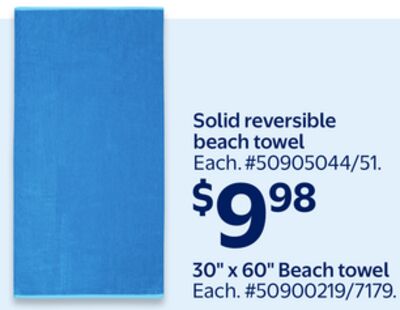 Solid Reversible beach towel