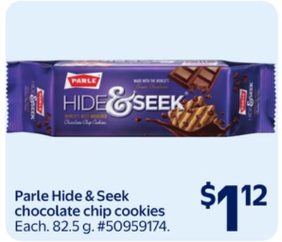 Parle Hide & Seek chocolate chip cookies