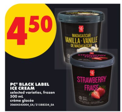 PC® BLACK LABEL ICE CREAM, 500 ML