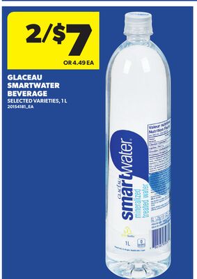 GLACEAU SMARTWATER BEVERAGE, 1L
