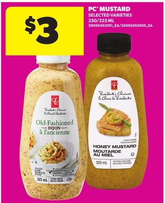 PC® MUSTARD, 250/325 ML
