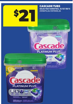 CASCADE TUBS, 51/67/80'S
