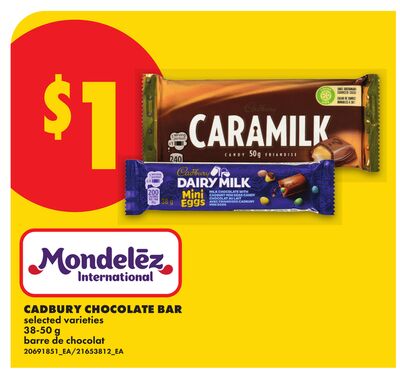 CADBURY CHOCOLATE BAR, 38-50 g