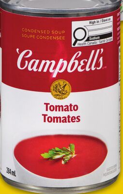 CAMPBELL'S TOMATO, CREAM OF MUSHROOM, CHICKEN NOODLE or VEGETABLE SOUP, 284 mL