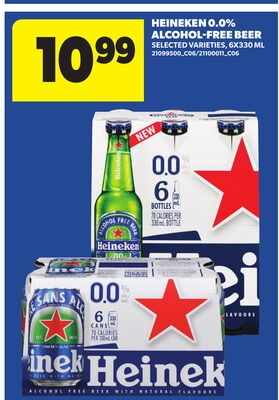 HEINEKEN 0.0% ALCOHOL-FREE BEER, 6X330 ML