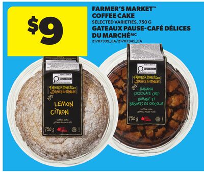 FARMER'S MARKET™ COFFEE CAKE, 750 G