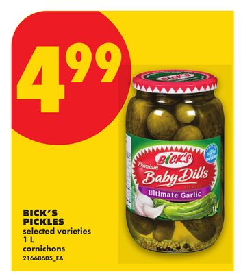 BICK'S PICKLES, 1 L