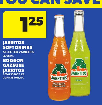 JARRITOS SOFT DRINKS, 370 ML