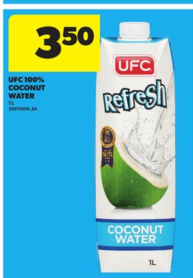 UFC 100% COCONUT WATER, 1 L