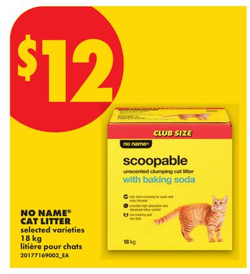 NO NAME® CAT LITTER, 18 kg