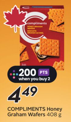 COMPLIMENTS Honey Graham Wafers