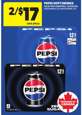 PEPSI SOFT DRINKS, 12X355 ML