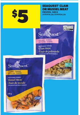 SEAQUEST® CLAM OR MUSSEL MEAT, 340 G