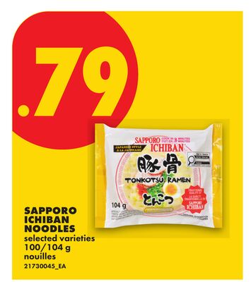 SAPPORO ICHIBAN NOODLES, 100/104 g