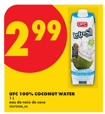 UFC 100% COCONUT WATER, 1 L