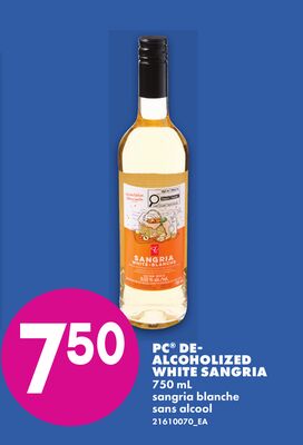 PC® DE-ALCOHOLIZED WHITE SANGRIA, 750 ML