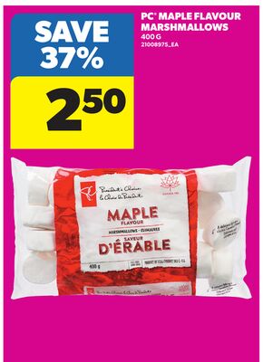 PC® MAPLE FLAVOUR MARSHMALLOWS, 450 G
