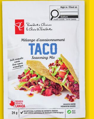 PC® or BLUE MENU® TACO SEASONING, 24 g