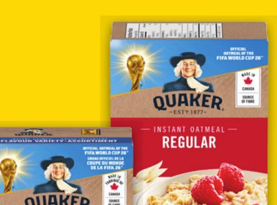 QUAKER INSTANT OATMEAL, 264-344 g