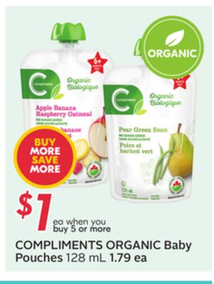 COMPLIMENTS ORGANIC Baby Pouches