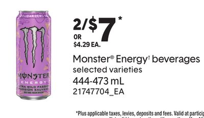 MONSTER® ENERGY† BEVERAGES, 444-473 mL