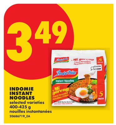 INDOMIE INSTANT NOODLES, 400-425 g