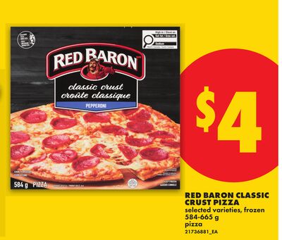 RED BARON CLASSIC CRUST PIZZA, 584-665 g
