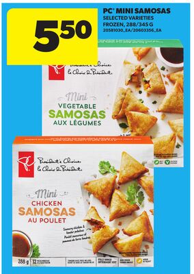 PC® MINI SAMOSAS, 288/345 G
