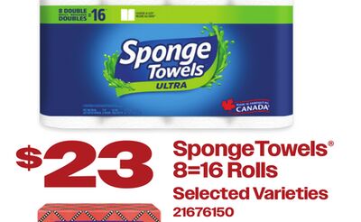 SPONGETOWELS®, 8=16 Rolls