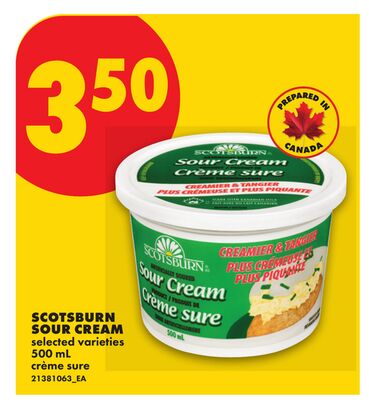 SCOTSBURN SOUR CREAM, 500 ML