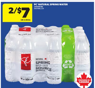 PC NATURAL SPRING WATER, 24X500 ML