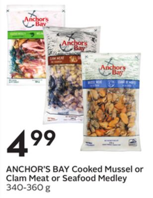 Cooked Mussel or Clam Meat or Seafood Medley