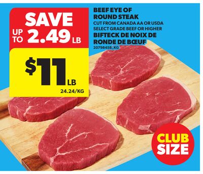 BEEF EYE OF ROUND STEAK