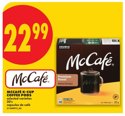 MCCAFÉ K-CUP COFFEE PODS, 30'S